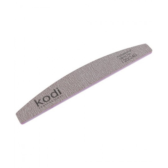 №76 Nail file "Crescent" 120/240 (color: brown, size: 178/28/4)