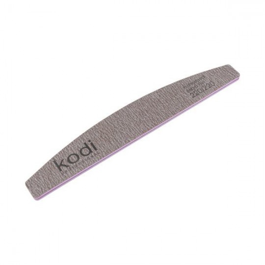 №71 Пилка для ногтей "Полумесяц" 220/220 (цвет: коричневый, размер:178/28/4) Kodi Professional
