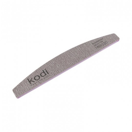 №73 Пилка для ногтей "Полумесяц" 180/220 (цвет: коричневый, размер:178/28/4) Kodi Professional