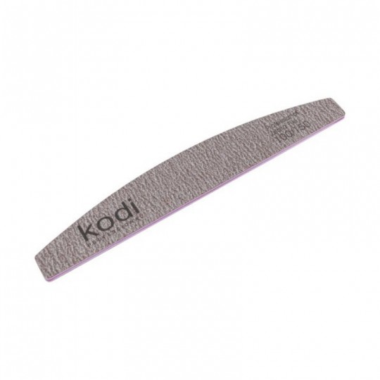 №74 Пилка для ногтей "Полумесяц" 100/150 (цвет: коричневый, размер:178/28/4) Kodi Professional