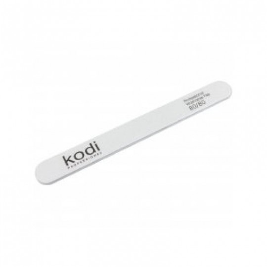 №17 Пилочка прямая 80/80 (цвет: белый, размер: 178/19/4) Kodi Professional