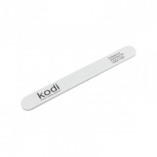 №18 Straight nail file 100/100 (color: white, size: 178/19/4) Kodi Professional