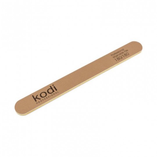 №5 Straight nail file 180/180 (color: golden, size: 178/19/4) Kodi Professional