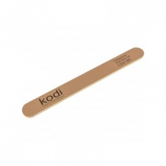 №8 Straight nail file 120/180 (color: golden, size: 178/19/4) Kodi Professional