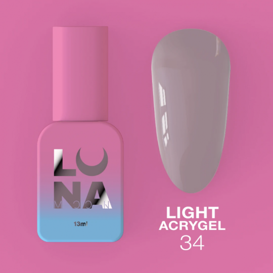 Liquid Gel Light Acrygel, 13 ml №34