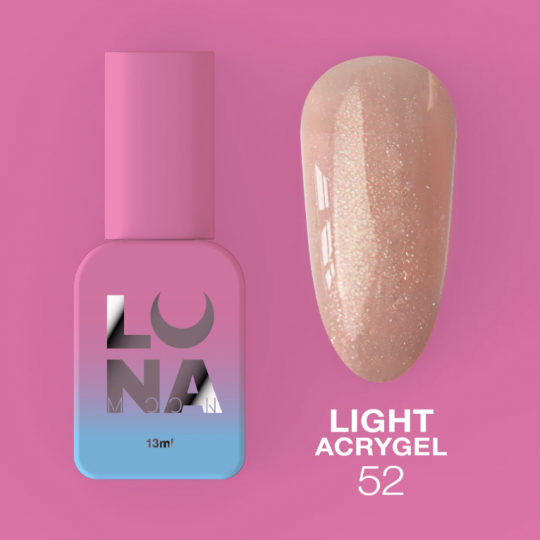 Liquid Gel Light Acrygel, 13 ml №52