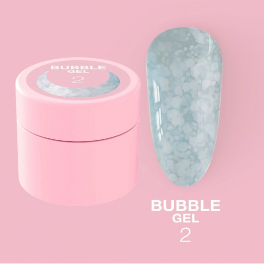 Блесточки для ногтей LUNA Moon Bubble Gel №2 5ml