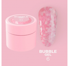 Блесточки для ногтей LUNA Moon Bubble Gel №6 5ml
