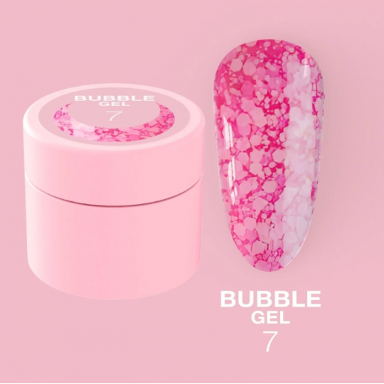 Блесточки для ногтей LUNA Moon Bubble Gel №7 5ml