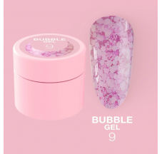 Блесточки для ногтей LUNA Moon Bubble Gel №9 5ml