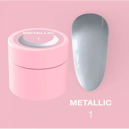 Гель-краска для ногтей LUNA Moon Metallic Gel №1 5ml