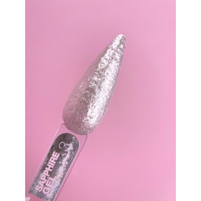 Nail glitter gel LUNA Moon Sapphire Gel №3 5ml