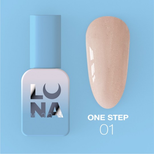 One-phase gel polish for pedicure One Step №1, 8 ml