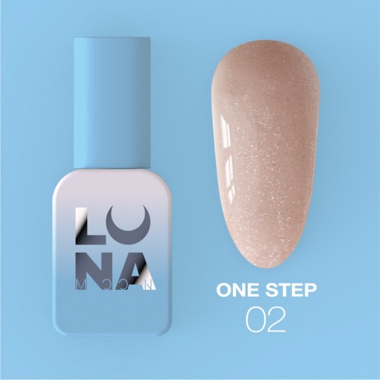 One-phase gel polish for pedicure One Step №2, 8 ml