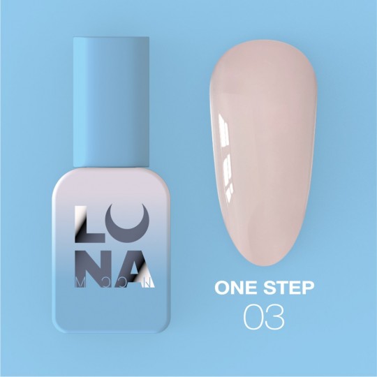 One-phase gel polish for pedicure One Step №3, 8 ml