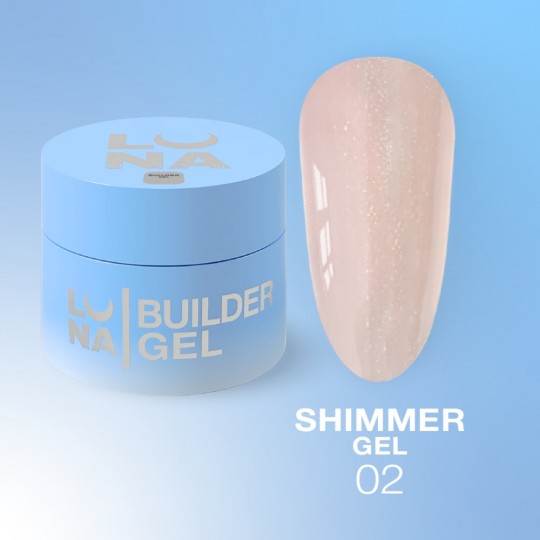 Builder gel Shimmer Gel №2, 15ml