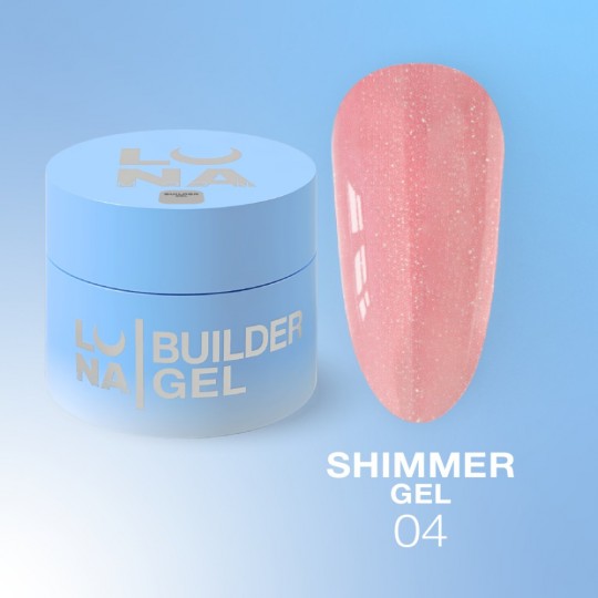 Builder gel Shimmer Gel №4, 15ml
