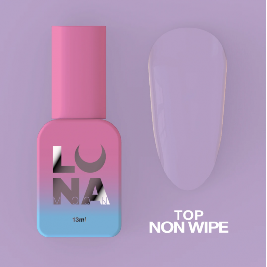 Top for gel polish without a sticky layer Top Non Wipe 13ml