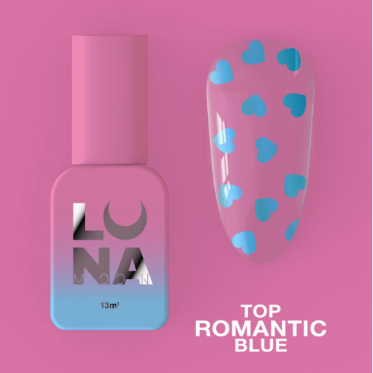 טופ ללק ג'ל Top Romantic Blue 13ml 