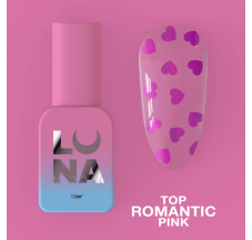 טופ ללק ג'ל Top Romantic Pink 13ml 