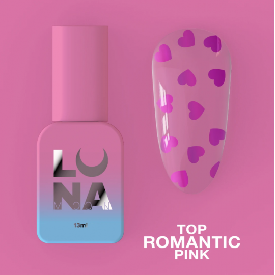 טופ ללק ג'ל Top Romantic Pink 13ml 
