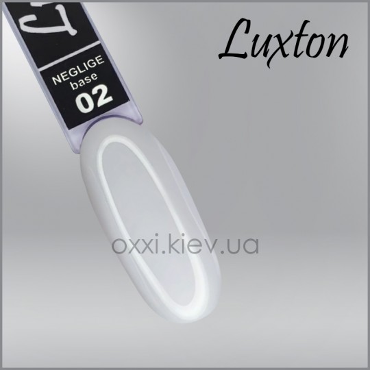 Camouflage base for gel polish LUXTON Neglige Base 2, pale white-lilac, 10 ml