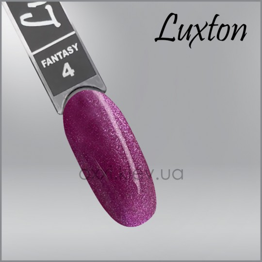 Gel polish LUXTON Fantasy 4, fuchsia with shimmer, magnetic, 10 ml