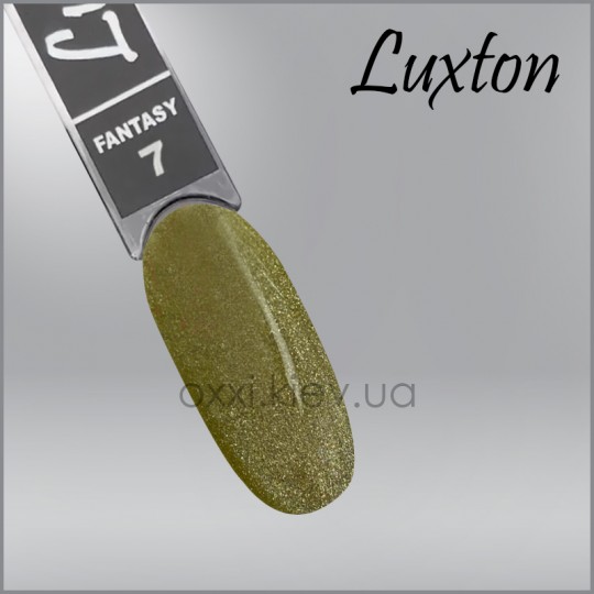  Gel polish LUXTON Fantasy 7, olive with shimmer, magnetic, 10 ml