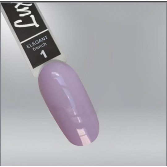 Luxton Elegant French 01 Soft Mauve Pink Gel Lacquer, 10 ml.