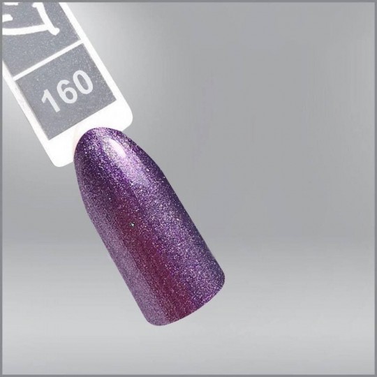 Гель-лак Luxton 160 фиолетовый металлик, 10мл