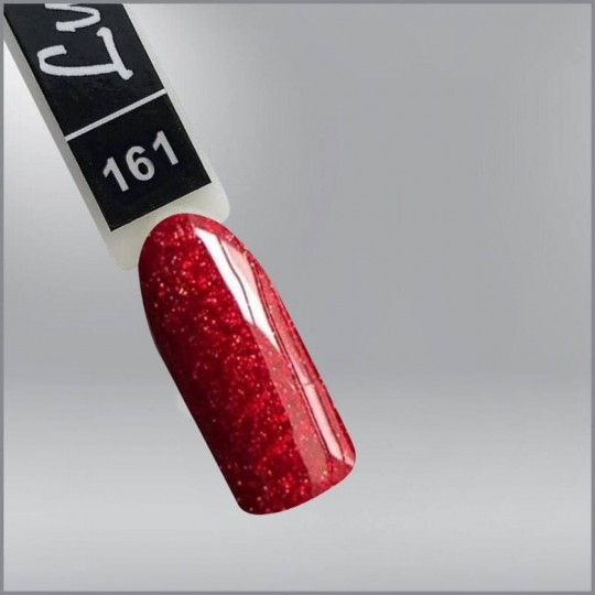 Luxton 161 gel polish raspberry red with glitter, 10ml