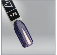 Luxton 173 gel varnish wet asphalt with colored shimmer, 10ml