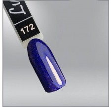 Гель-лак Luxton 172 глубокий синий с цветным шиммером, 10мл