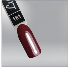 Luxton 181 gel varnish burgundy with a cold tint, enamel, 10ml