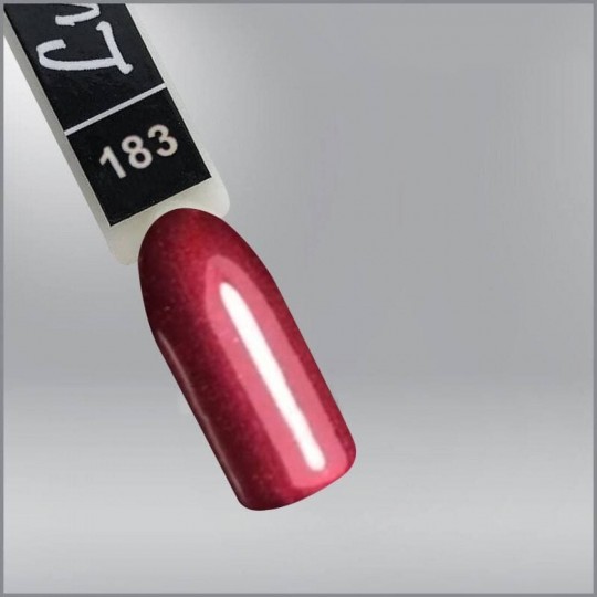 Luxton 183 gel varnish raspberry-burgundy with shimmer, 10ml