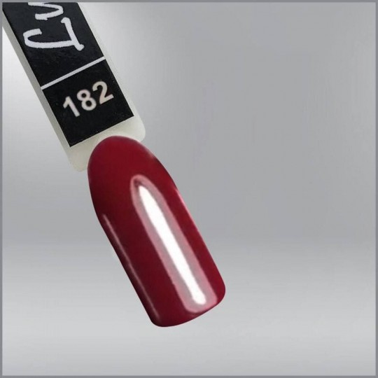 Гель-лак Luxton 182 красно-бордовый, эмаль, 10мл