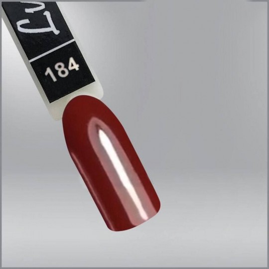 Luxton 184 gel varnish burgundy with a warm shade, enamel, 10ml