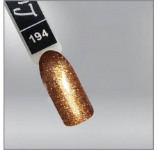 Гель-лак Luxton 194 бронзово-золотой с блестками, 10мл