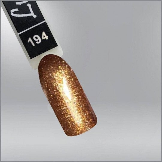 Luxton 194 gel polish bronze-gold with sparkles, 10ml