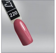 Luxton 220 Vanilla Gel Polish Dark Berry Pink, enamel, 10ml