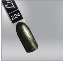 Luxton 224 צבע ג'ל פוליש עם נצנצים, 10 מ"ל