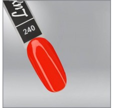 Luxton 240 Gel Lacquer, Vivid Red, Neon, 10ml