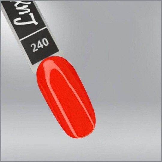 Luxton 240 Gel Lacquer, Vivid Red, Neon, 10ml