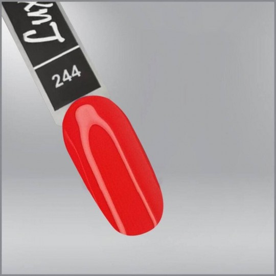 Гель-лак Luxton 244, карминово-красный, эмаль, 10мл