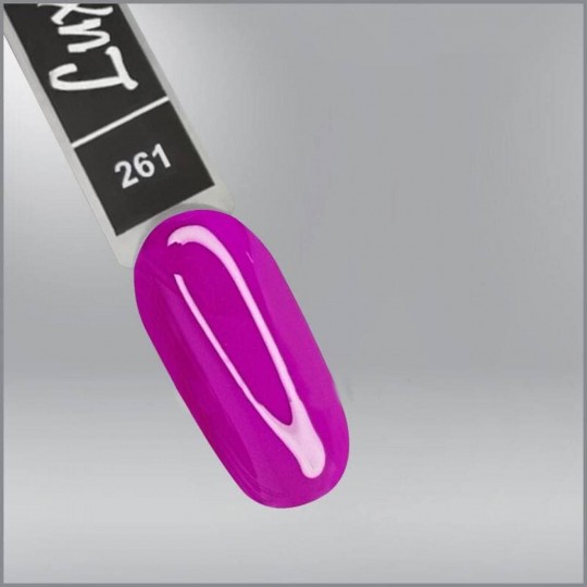 Гель-лак Luxton 261, фиолетовая фуксия, эмаль, 10мл
