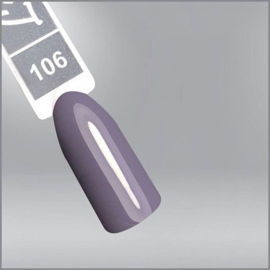Гель-лак Luxton 106 серо-фиолетовый, эмаль, 10мл