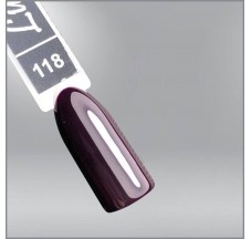Гель-лак Luxton 118 темно-фиолетовый, эмаль, 10мл