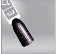 Luxton ג'ל לכה 132 סגול כהה, מיקרו גליטר, 10 מ"ל