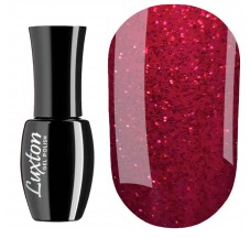 לק ג’ל Luxton מס' 004 (אדום עם נצנצים לבנים) 10 מ"ל (LUX-004)