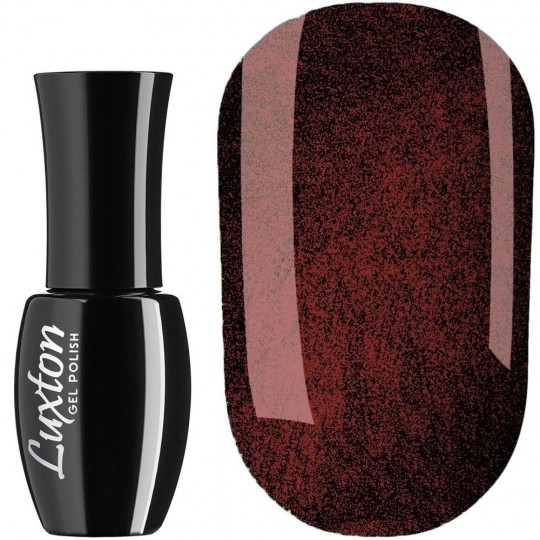 Gel Polish Luxton №001 (black with red glitter) 10 ml (LUX-001)